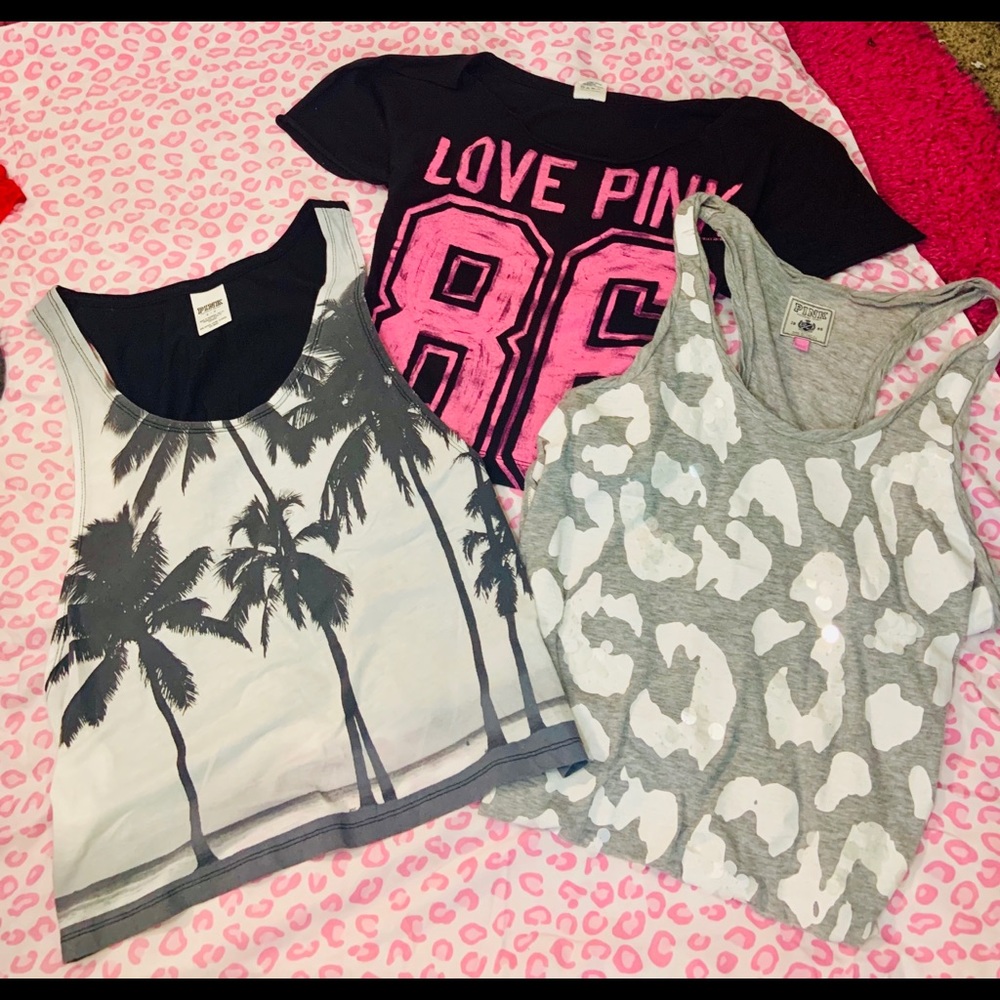 Bundle of 3 PINK Tops *sz s*